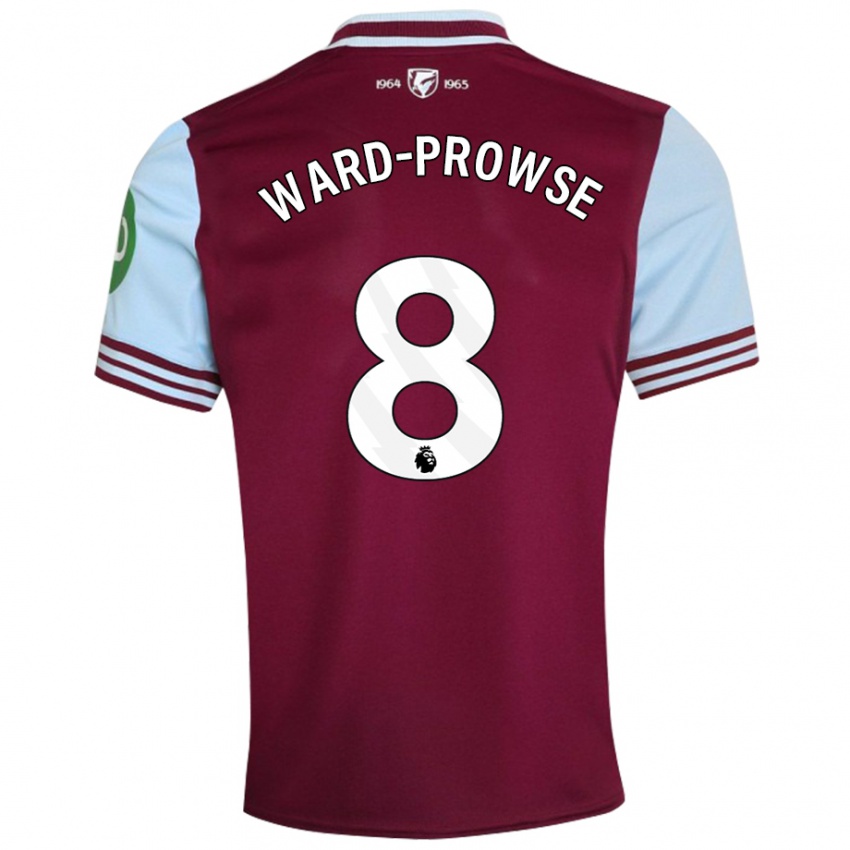 Kinder James Ward-Prowse #8 Dunkelrot Heimtrikot Trikot 2024/25 T-Shirt Österreich