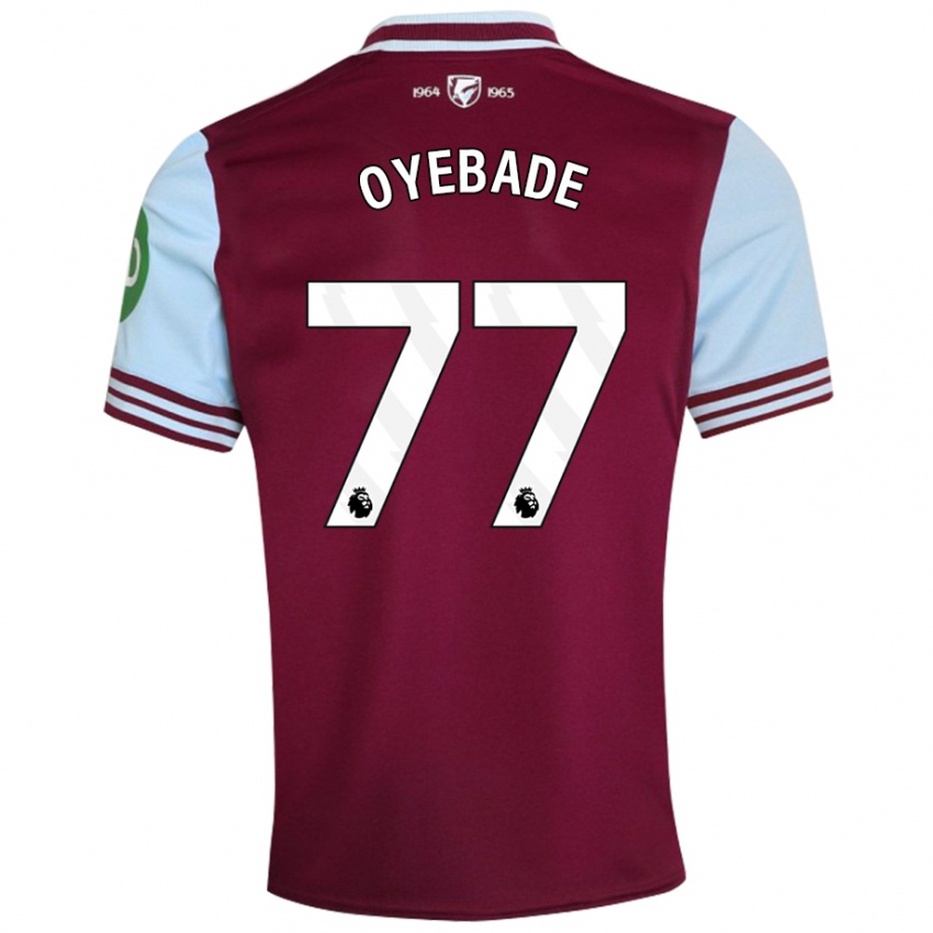 Kinder Rayan Oyebade #77 Dunkelrot Heimtrikot Trikot 2024/25 T-Shirt Österreich