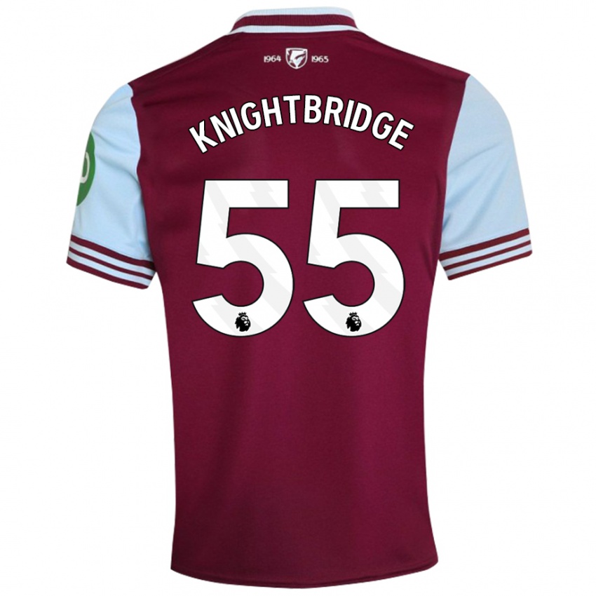 Kinder Jacob Knightbridge #55 Dunkelrot Heimtrikot Trikot 2024/25 T-Shirt Österreich