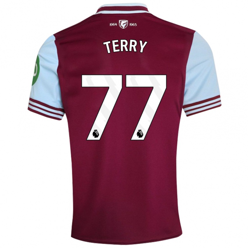 Kinder Mason Terry #77 Dunkelrot Heimtrikot Trikot 2024/25 T-Shirt Österreich