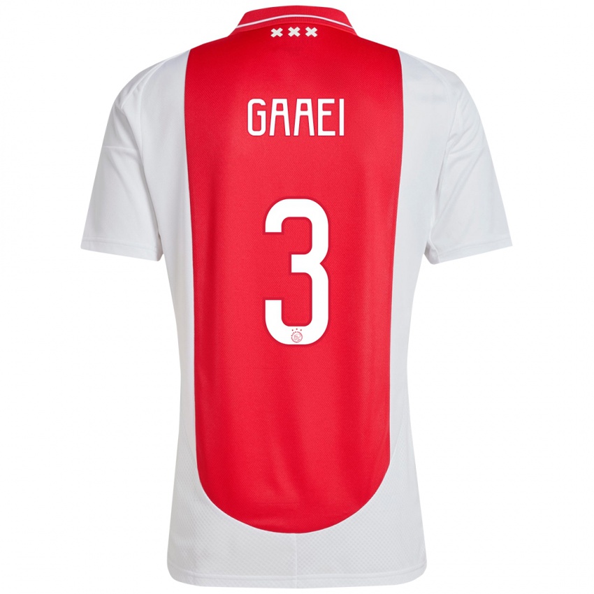 Kinder Anton Gaaei #3 Rot Weiß Heimtrikot Trikot 2024/25 T-Shirt Österreich