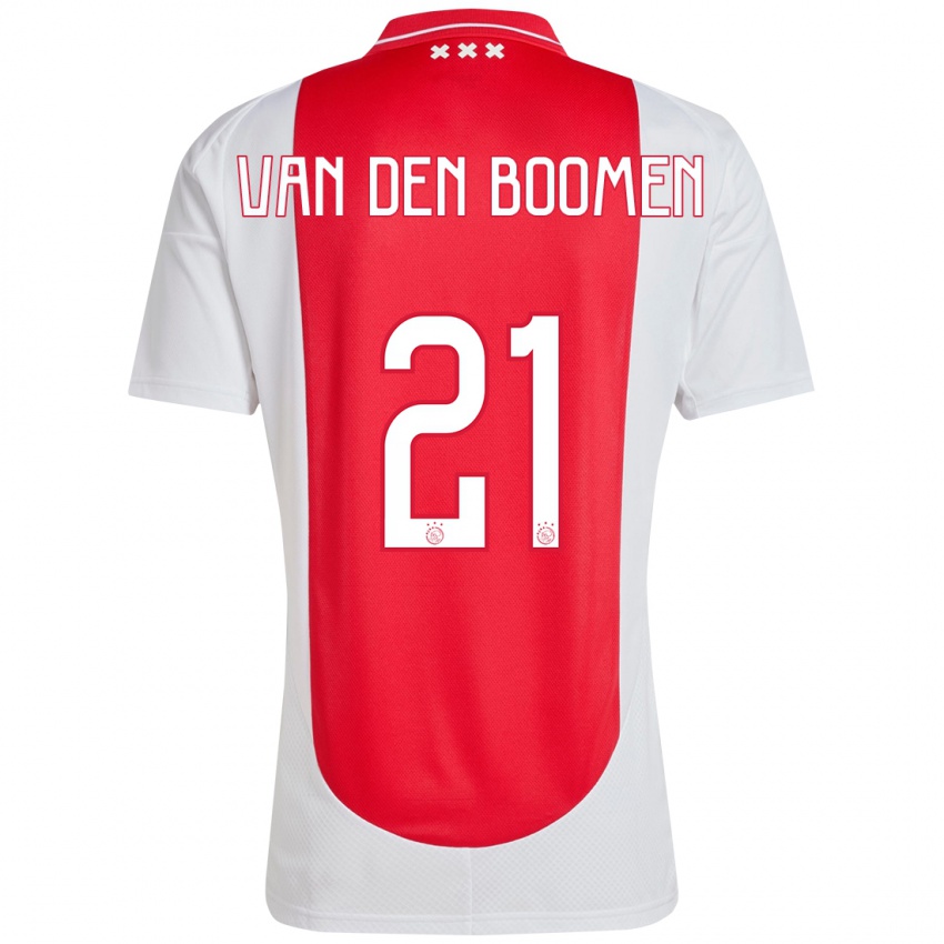 Kinder Branco Van Den Boomen #21 Rot Weiß Heimtrikot Trikot 2024/25 T-Shirt Österreich