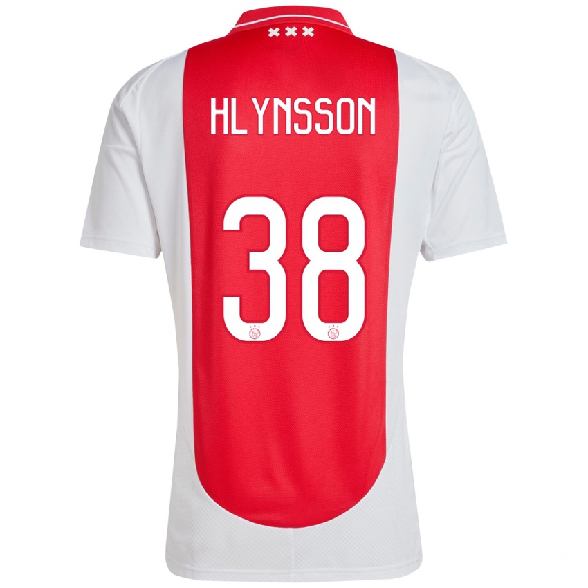 Kinder Kristian Hlynsson #38 Rot Weiß Heimtrikot Trikot 2024/25 T-Shirt Österreich