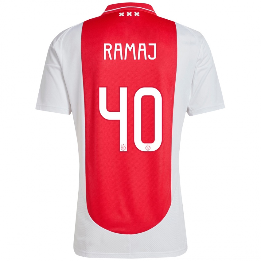 Kinder Diant Ramaj #40 Rot Weiß Heimtrikot Trikot 2024/25 T-Shirt Österreich