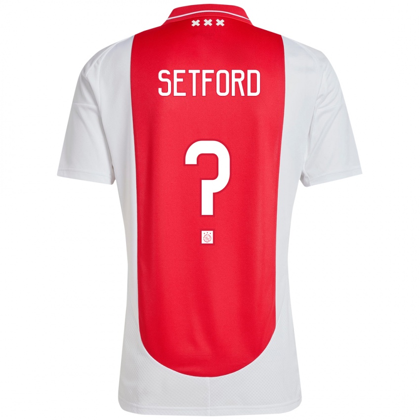 Kinder Charlie Setford #0 Rot Weiß Heimtrikot Trikot 2024/25 T-Shirt Österreich