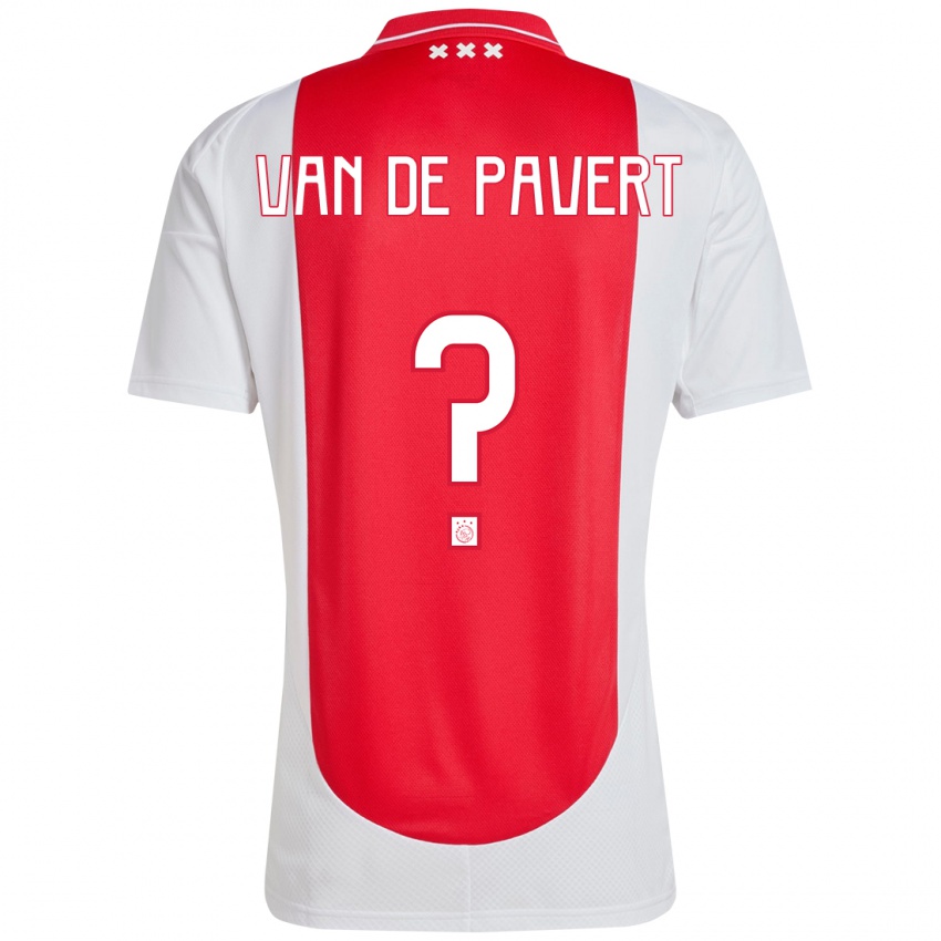 Kinder Ryan Van De Pavert #0 Rot Weiß Heimtrikot Trikot 2024/25 T-Shirt Österreich