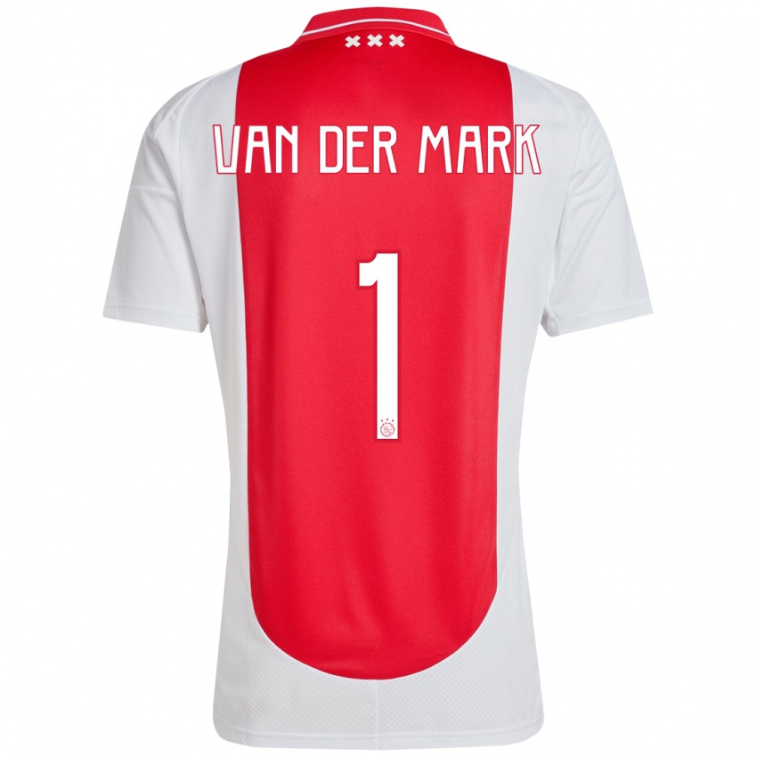 Kinder Jesper Van Der Mark #1 Rot Weiß Heimtrikot Trikot 2024/25 T-Shirt Österreich