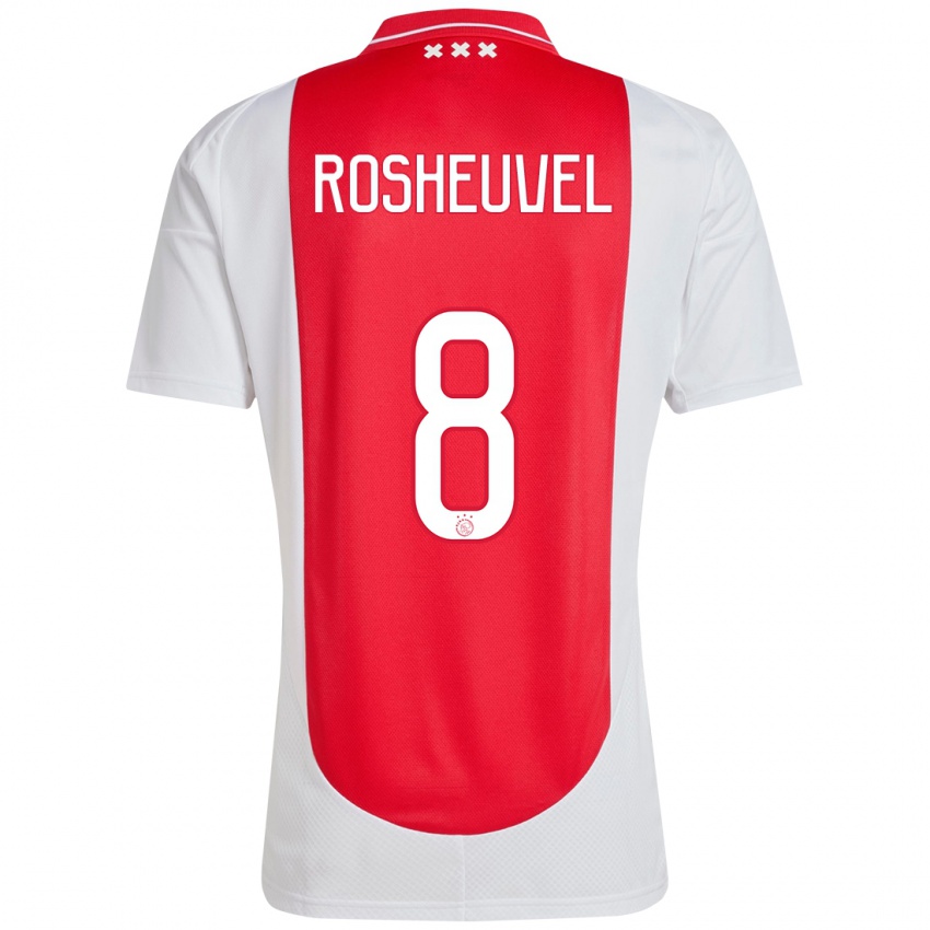 Kinder Darren Rosheuvel #8 Rot Weiß Heimtrikot Trikot 2024/25 T-Shirt Österreich