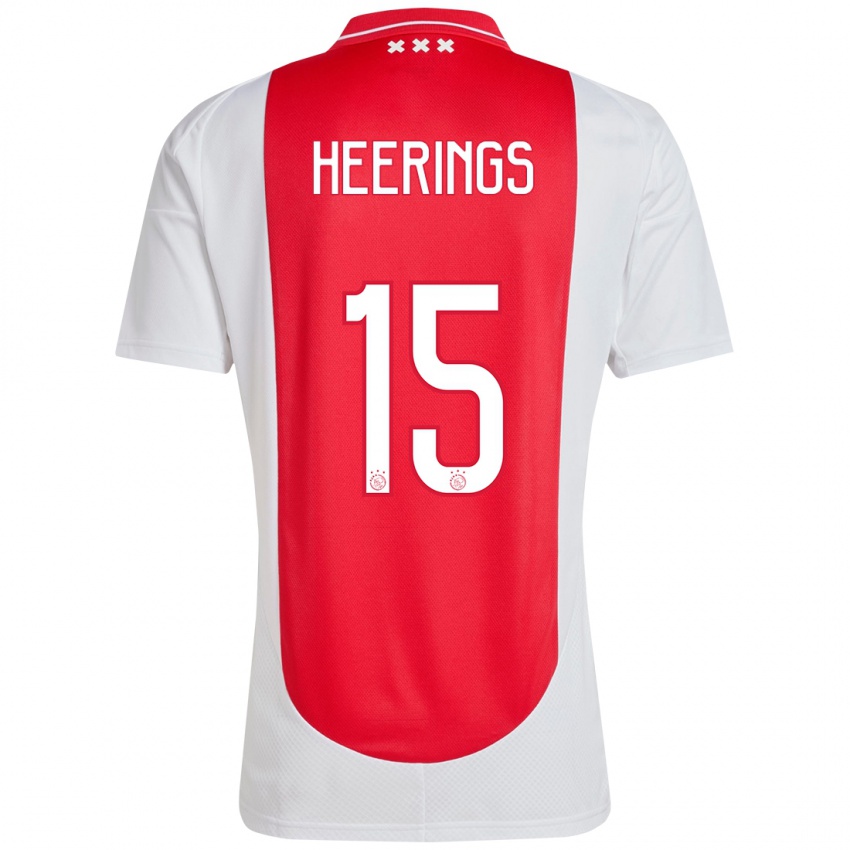 Kinder Kai Heerings #15 Rot Weiß Heimtrikot Trikot 2024/25 T-Shirt Österreich