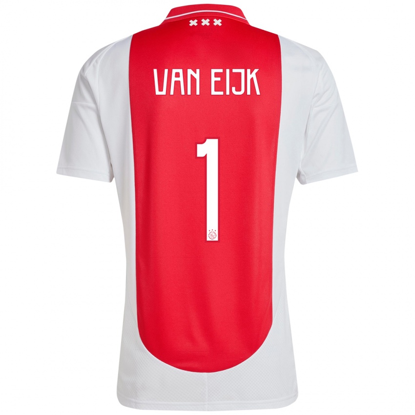 Kinder Regina Van Eijk #1 Rot Weiß Heimtrikot Trikot 2024/25 T-Shirt Österreich