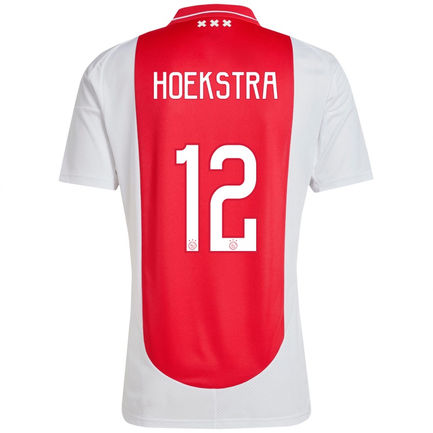 Kinder Isabelle Hoekstra #12 Rot Weiß Heimtrikot Trikot 2024/25 T-Shirt Österreich