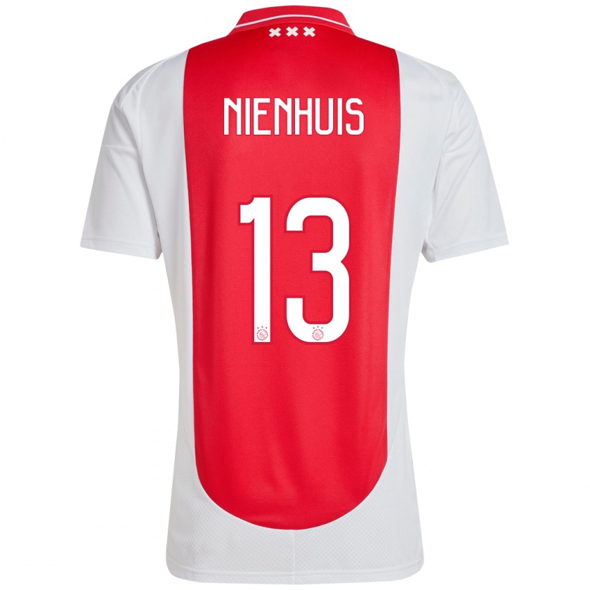 Kinder Lois Niënhuis #13 Rot Weiß Heimtrikot Trikot 2024/25 T-Shirt Österreich