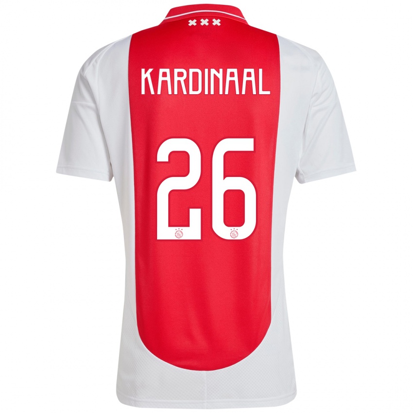 Kinder Isa Kardinaal #26 Rot Weiß Heimtrikot Trikot 2024/25 T-Shirt Österreich