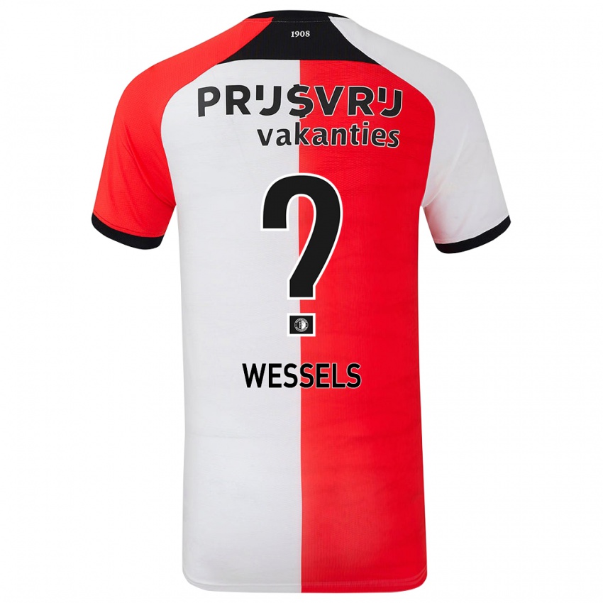 Kinder Tijme Wessels #0 Rot Weiß Heimtrikot Trikot 2024/25 T-Shirt Österreich