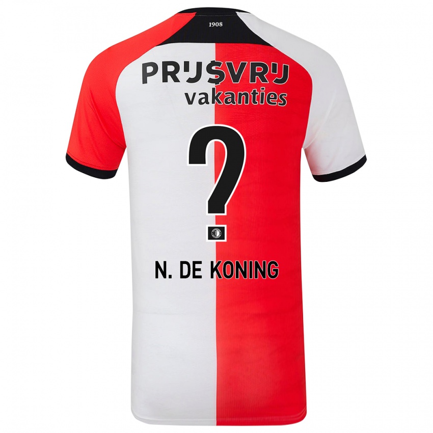 Kinder Nick De Koning #0 Rot Weiß Heimtrikot Trikot 2024/25 T-Shirt Österreich