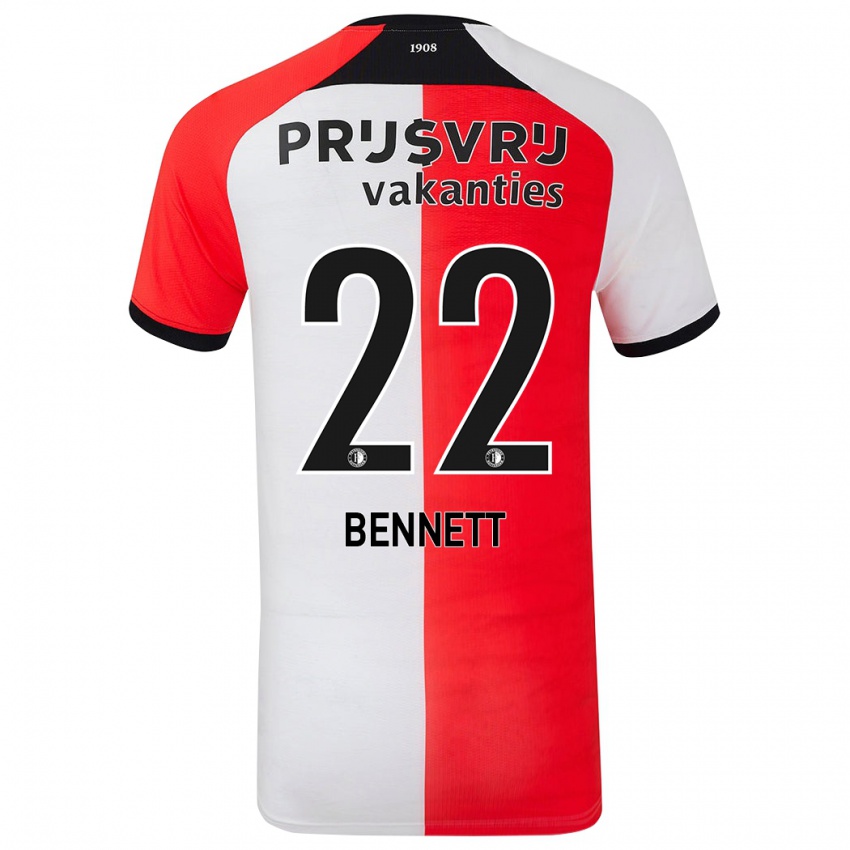 Kinder Walter Bennett #22 Rot Weiß Heimtrikot Trikot 2024/25 T-Shirt Österreich