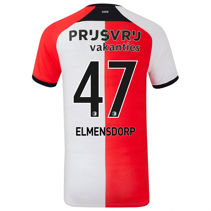 Kinder Paris Elmensdorp #47 Rot Weiß Heimtrikot Trikot 2024/25 T-Shirt Österreich