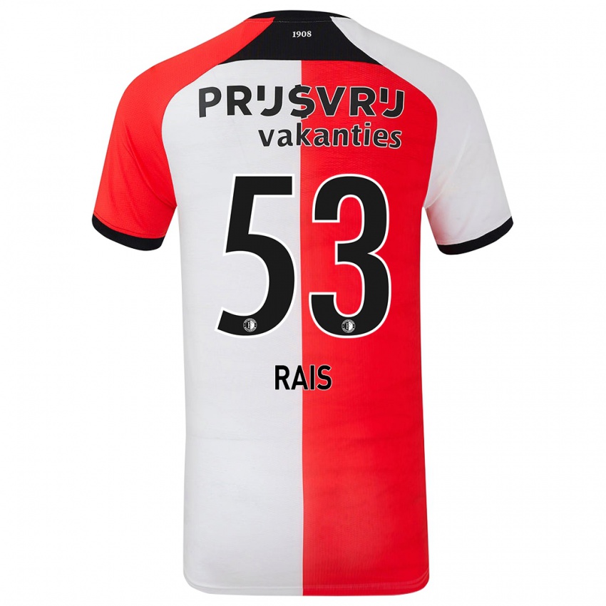 Kinder Amir Rais #53 Rot Weiß Heimtrikot Trikot 2024/25 T-Shirt Österreich