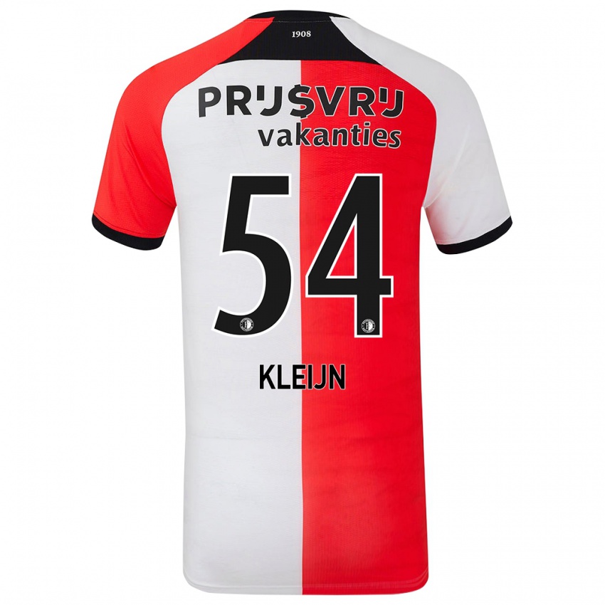 Kinder Mike Kleijn #54 Rot Weiß Heimtrikot Trikot 2024/25 T-Shirt Österreich