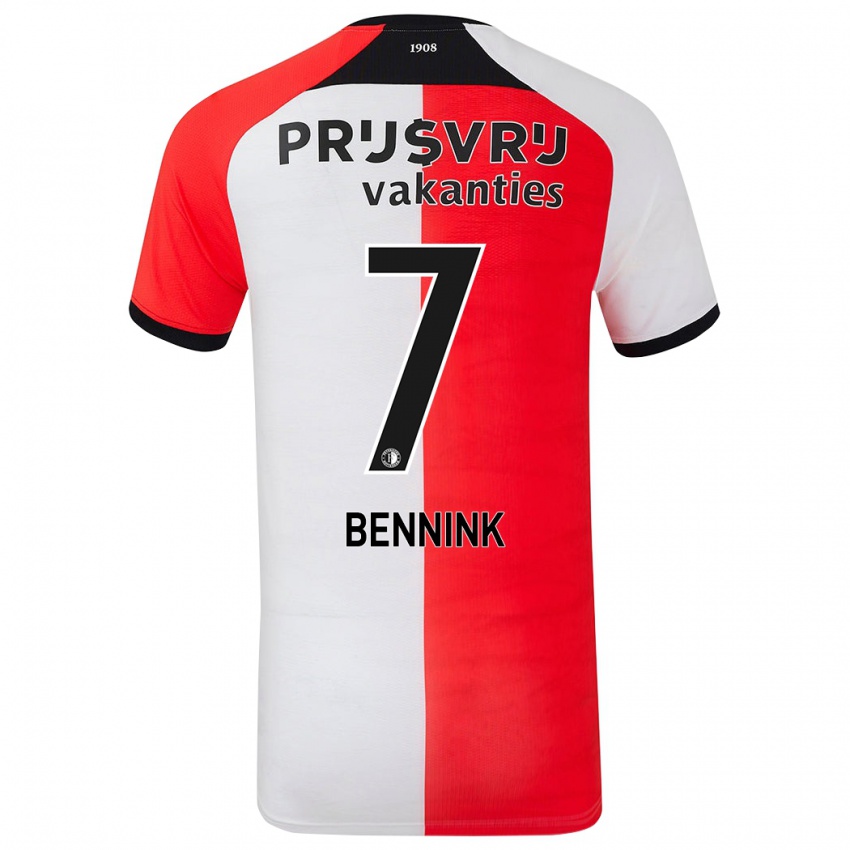 Kinder Maxime Bennink #7 Rot Weiß Heimtrikot Trikot 2024/25 T-Shirt Österreich