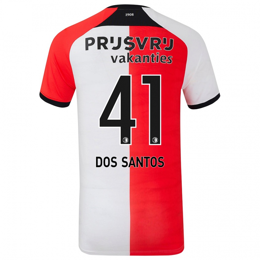 Kinder Giuliany Ben-David Dos Santos #41 Rot Weiß Heimtrikot Trikot 2024/25 T-Shirt Österreich