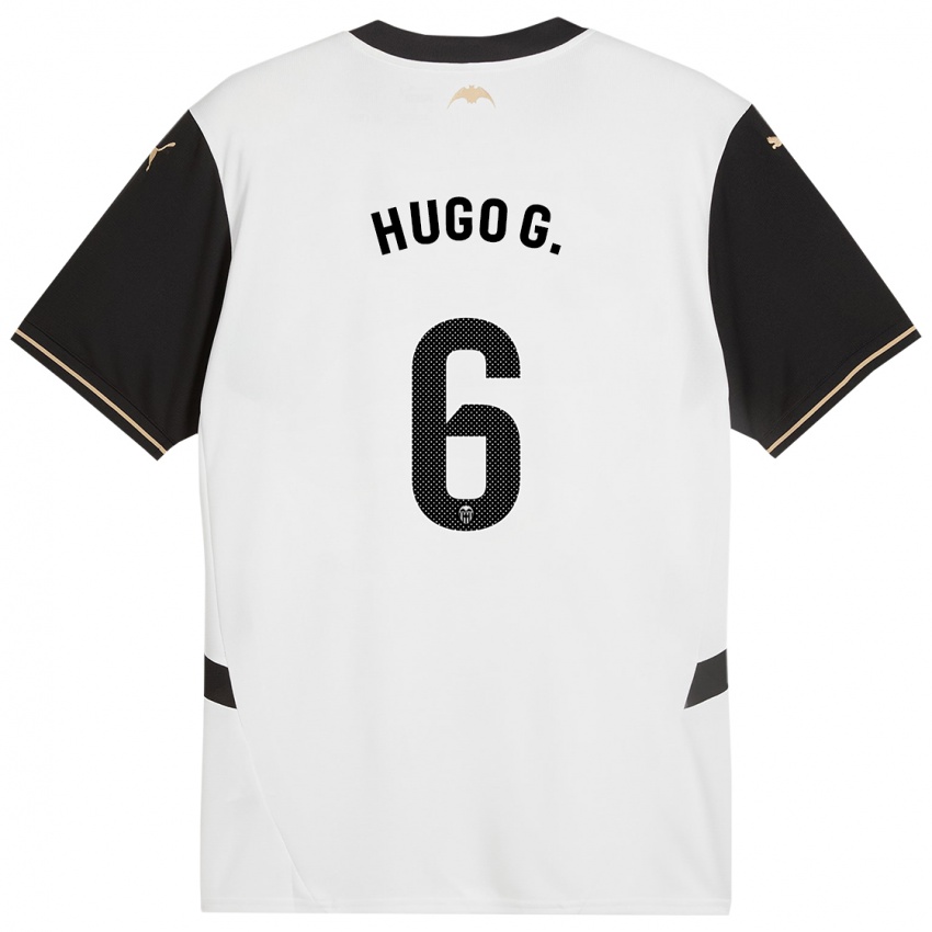 Kinder Hugo Guillamon #6 Weiß Schwarz Heimtrikot Trikot 2024/25 T-Shirt Österreich