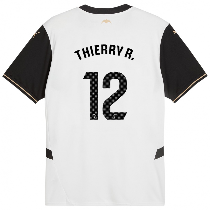 Kinder Thierry Correia #12 Weiß Schwarz Heimtrikot Trikot 2024/25 T-Shirt Österreich