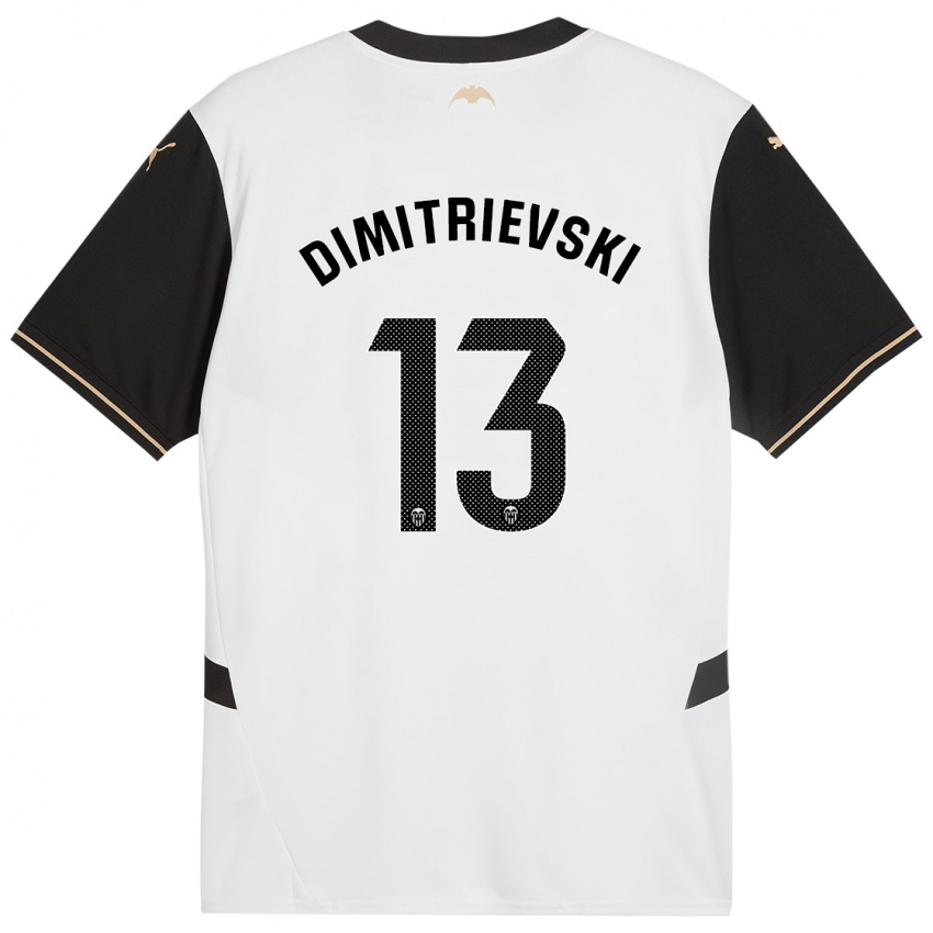 Kinder Stole Dimitrievski #13 Weiß Schwarz Heimtrikot Trikot 2024/25 T-Shirt Österreich