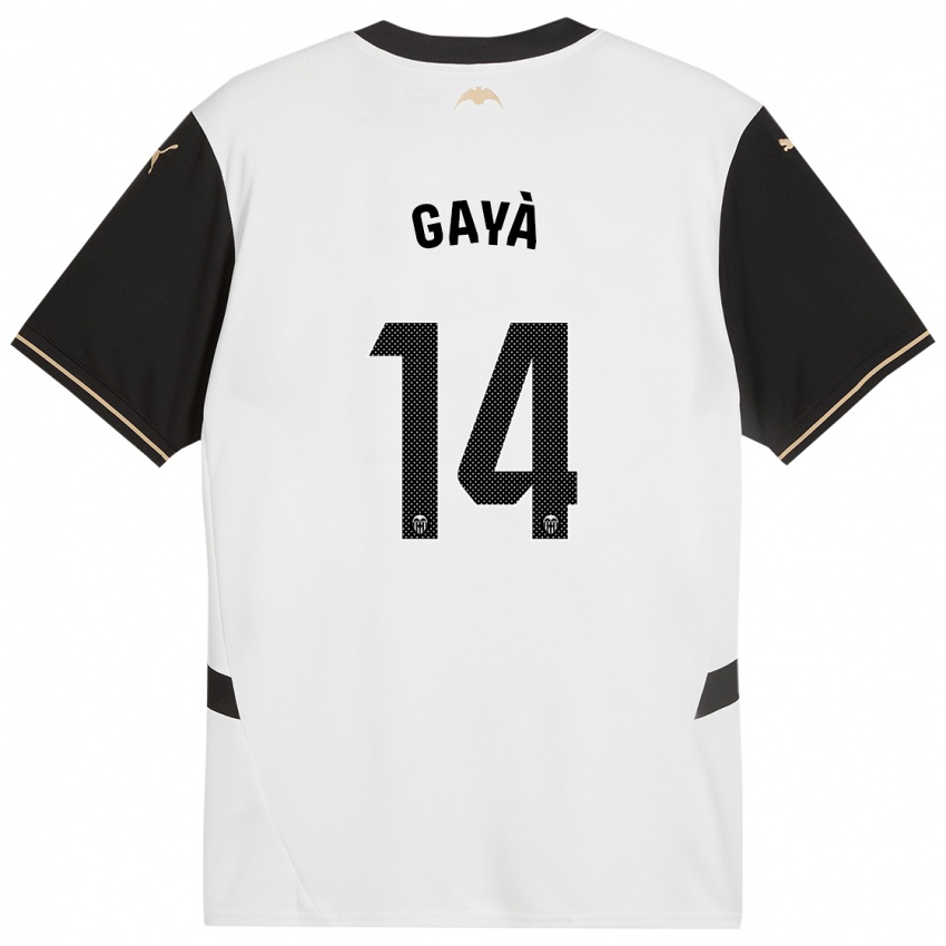 Kinder Jose Gaya #14 Weiß Schwarz Heimtrikot Trikot 2024/25 T-Shirt Österreich