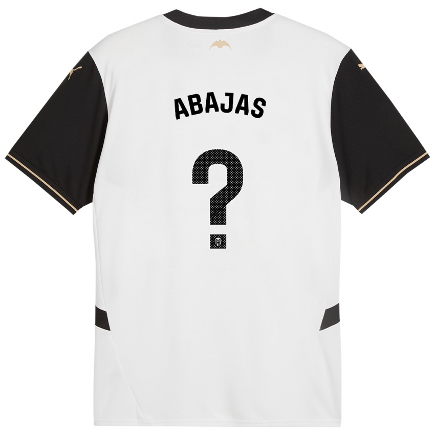 Kinder Rodrigo Abajas #0 Weiß Schwarz Heimtrikot Trikot 2024/25 T-Shirt Österreich