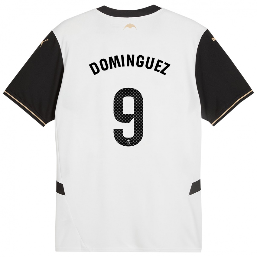 Kinder Mario Dominguez #9 Weiß Schwarz Heimtrikot Trikot 2024/25 T-Shirt Österreich