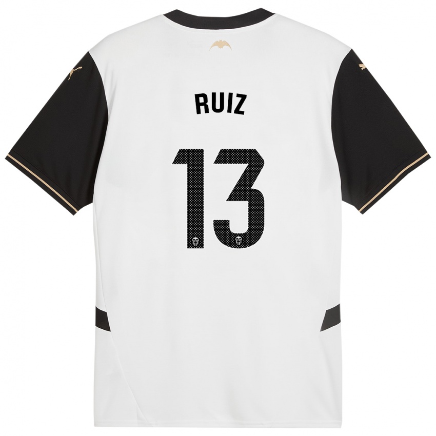 Kinder Nil Ruiz #13 Weiß Schwarz Heimtrikot Trikot 2024/25 T-Shirt Österreich