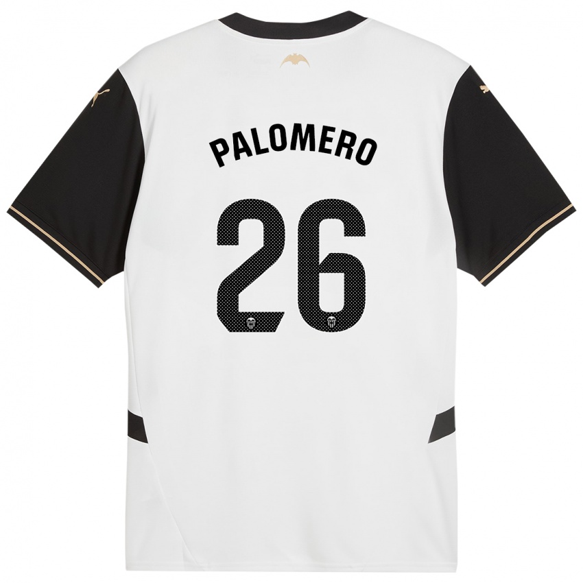 Kinder Marc Palomero #26 Weiß Schwarz Heimtrikot Trikot 2024/25 T-Shirt Österreich