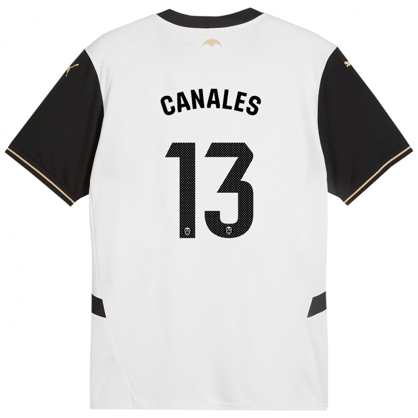 Kinder Antonia Canales #13 Weiß Schwarz Heimtrikot Trikot 2024/25 T-Shirt Österreich