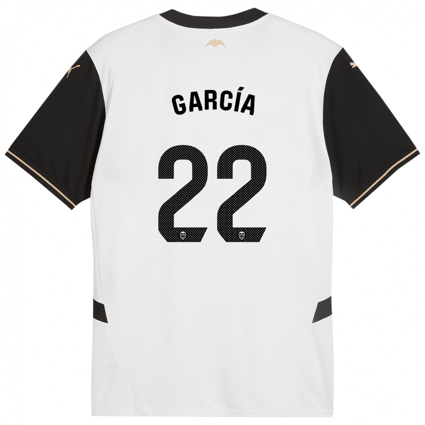 Kinder Azael García #22 Weiß Schwarz Heimtrikot Trikot 2024/25 T-Shirt Österreich