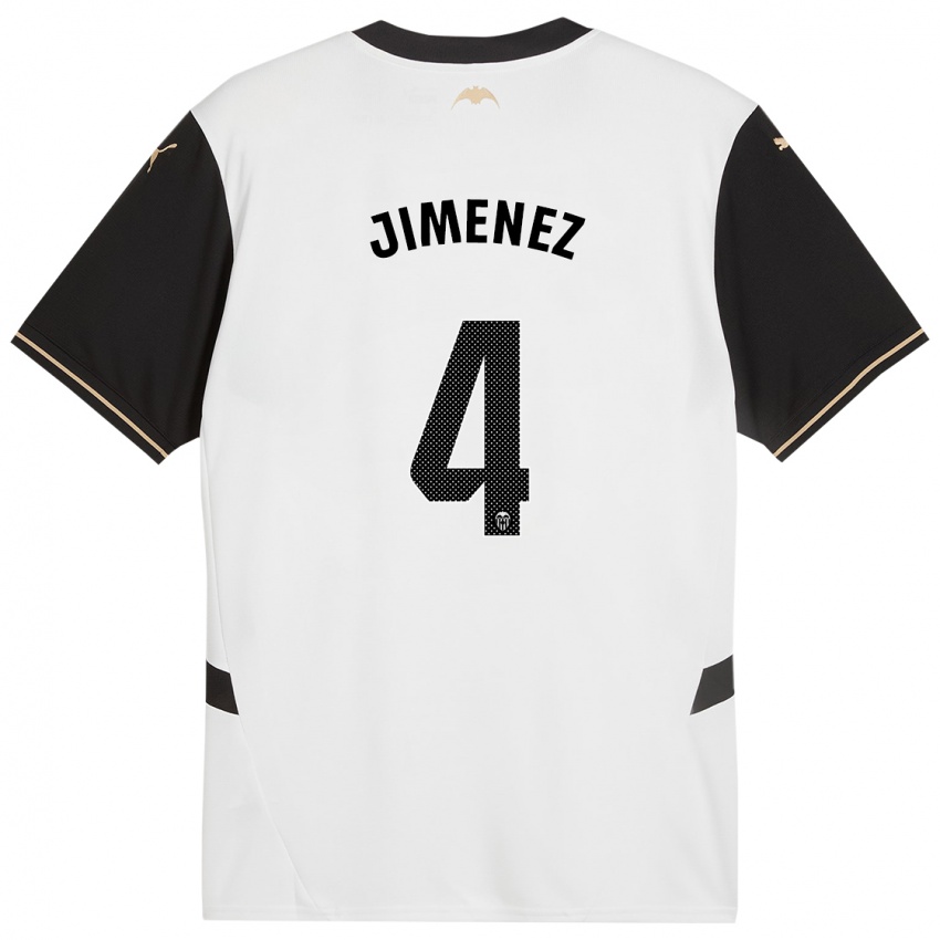 Kinder Maria Jimenez #4 Weiß Schwarz Heimtrikot Trikot 2024/25 T-Shirt Österreich