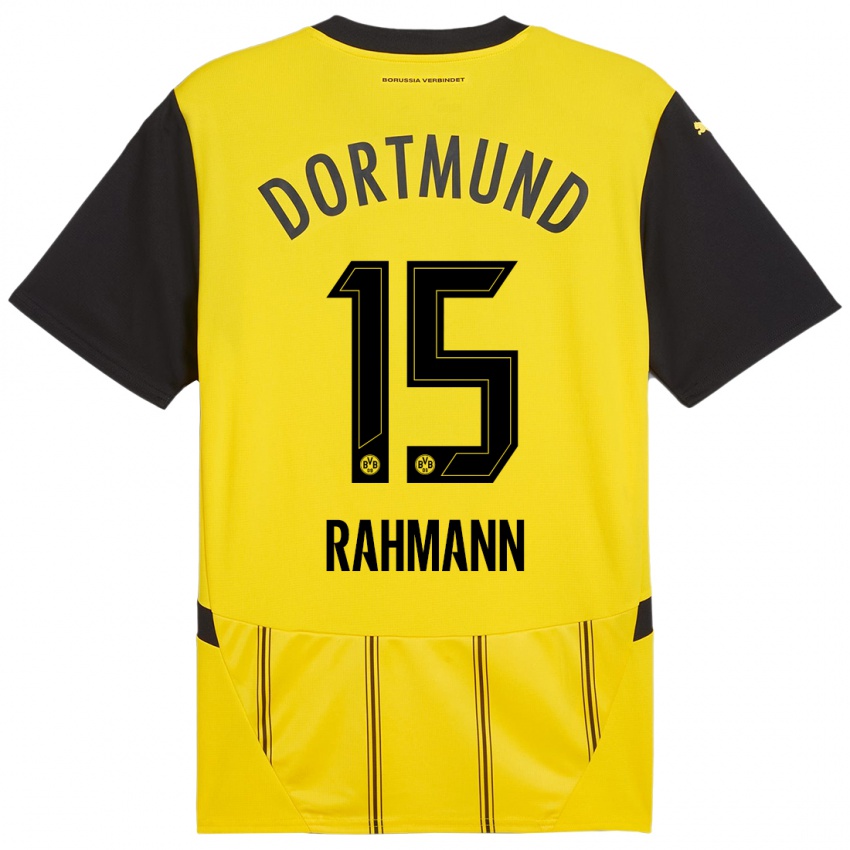 Kinder Luke Rahmann #15 Gelb Schwarz Heimtrikot Trikot 2024/25 T-Shirt Österreich