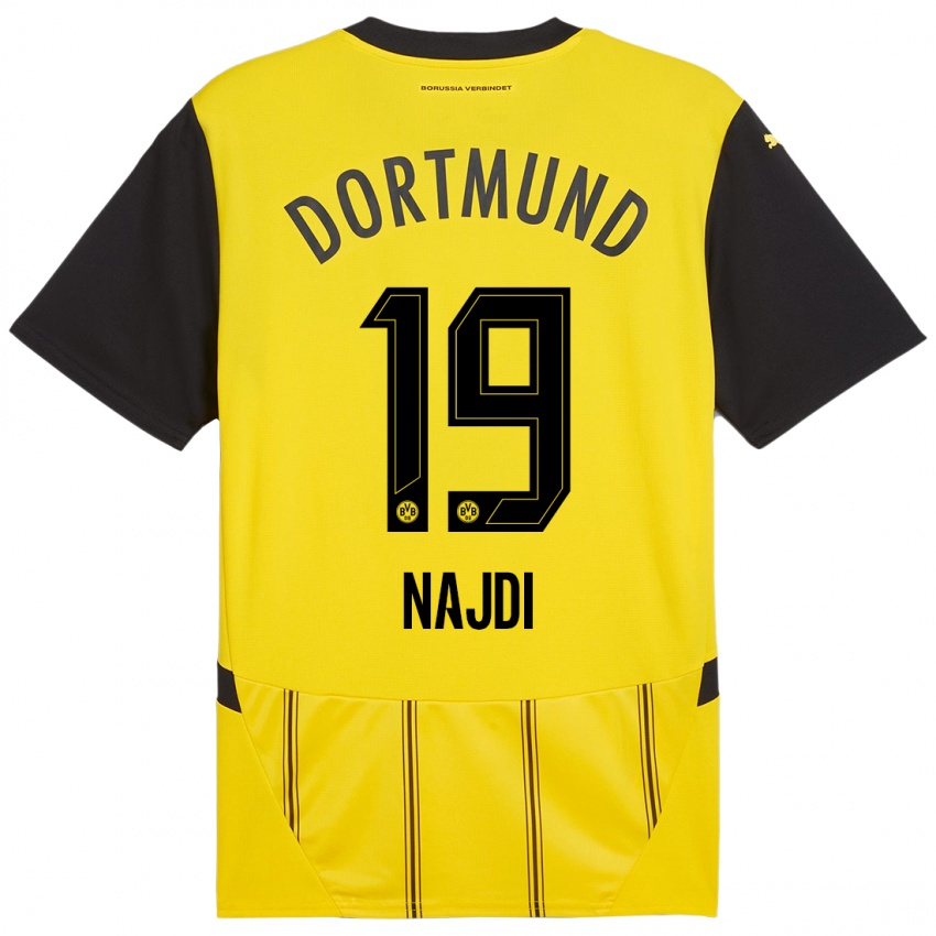 Kinder Ahmad Najdi #19 Gelb Schwarz Heimtrikot Trikot 2024/25 T-Shirt Österreich