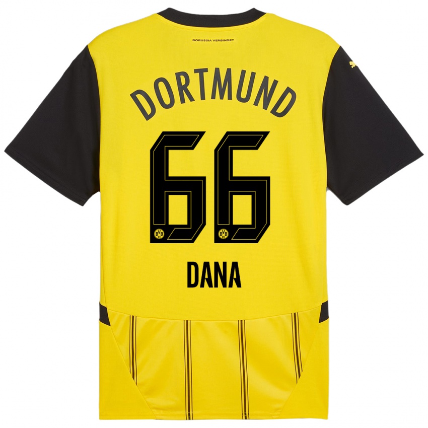 Kinder Bleckmann Dana #66 Gelb Schwarz Heimtrikot Trikot 2024/25 T-Shirt Österreich