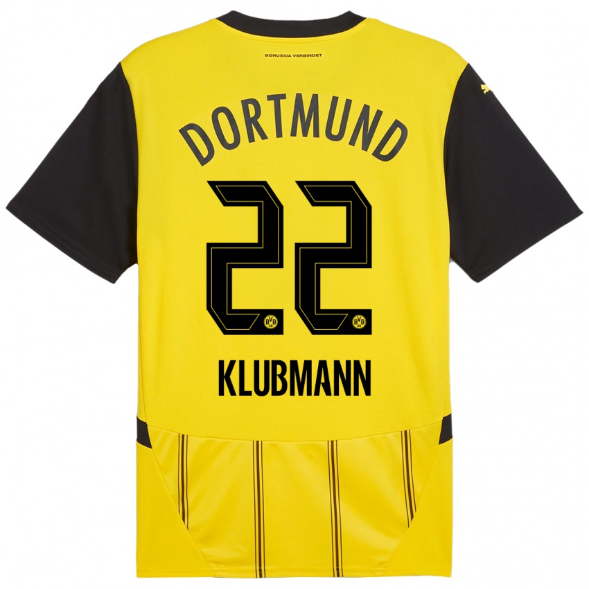 Kinder Leon Klubmann #22 Gelb Schwarz Heimtrikot Trikot 2024/25 T-Shirt Österreich