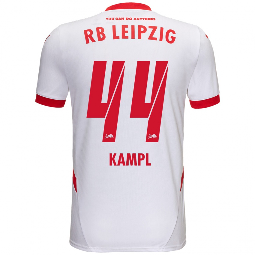 Kinder Kevin Kampl #44 Weiß Rot Heimtrikot Trikot 2024/25 T-Shirt Österreich