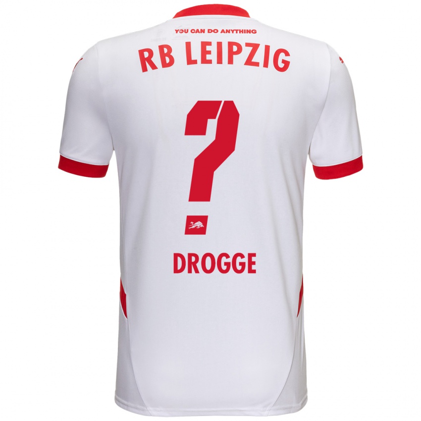 Kinder Lennert Drogge #0 Weiß Rot Heimtrikot Trikot 2024/25 T-Shirt Österreich