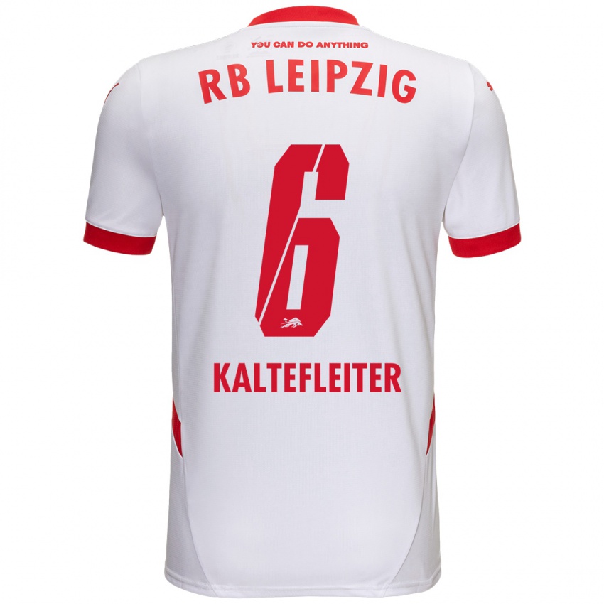 Kinder Benno Kaltefleiter #6 Weiß Rot Heimtrikot Trikot 2024/25 T-Shirt Österreich