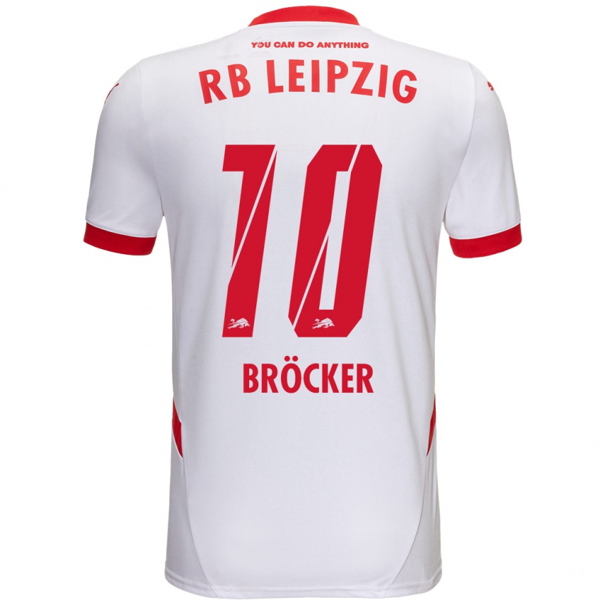 Kinder Mads Bröcker #10 Weiß Rot Heimtrikot Trikot 2024/25 T-Shirt Österreich