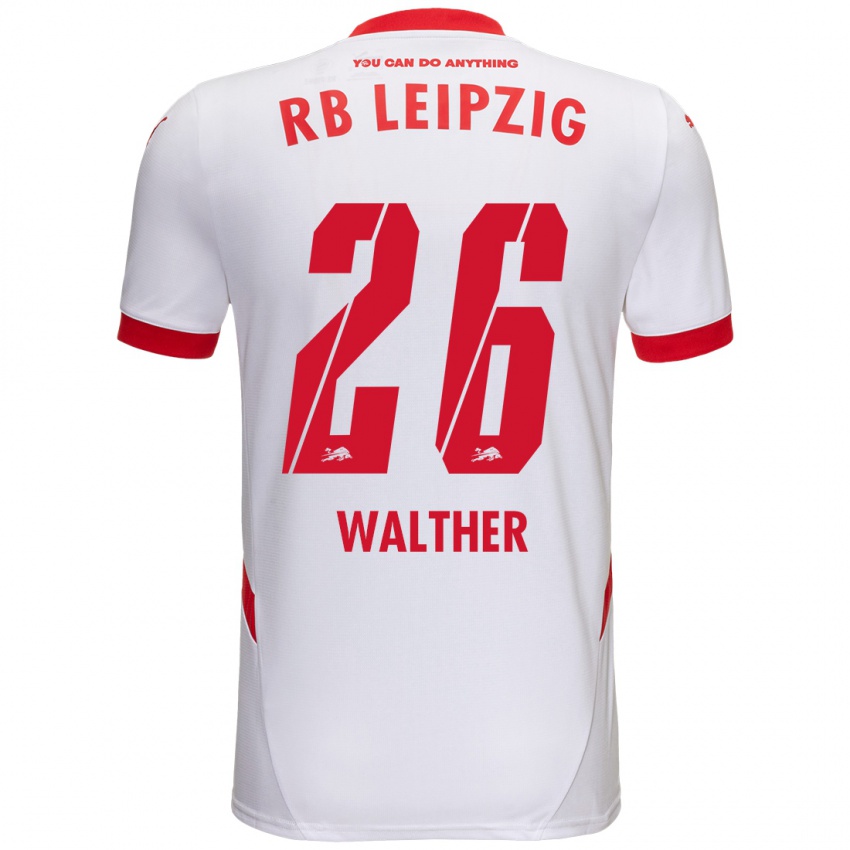 Kinder Mika Walther #26 Weiß Rot Heimtrikot Trikot 2024/25 T-Shirt Österreich