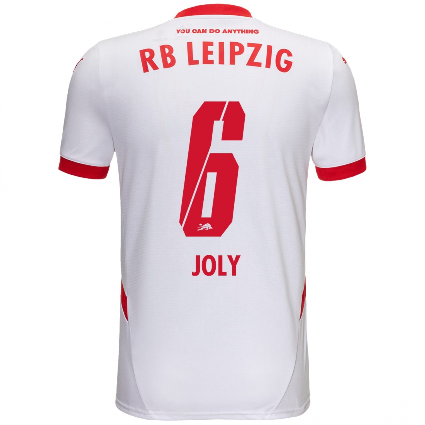 Kinder Lou-Ann Joly #6 Weiß Rot Heimtrikot Trikot 2024/25 T-Shirt Österreich