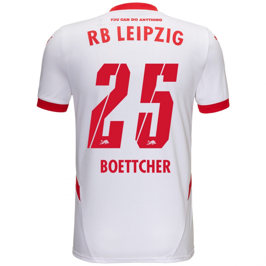 Kinder Eve Boettcher #25 Weiß Rot Heimtrikot Trikot 2024/25 T-Shirt Österreich