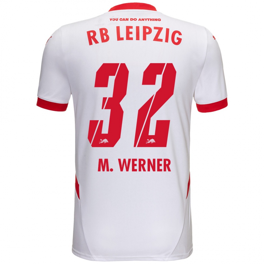 Kinder Mia Werner #32 Weiß Rot Heimtrikot Trikot 2024/25 T-Shirt Österreich