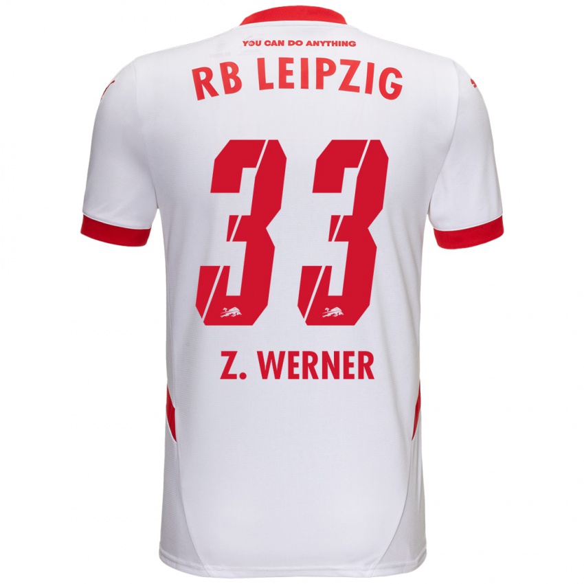 Kinder Zoé Werner #33 Weiß Rot Heimtrikot Trikot 2024/25 T-Shirt Österreich