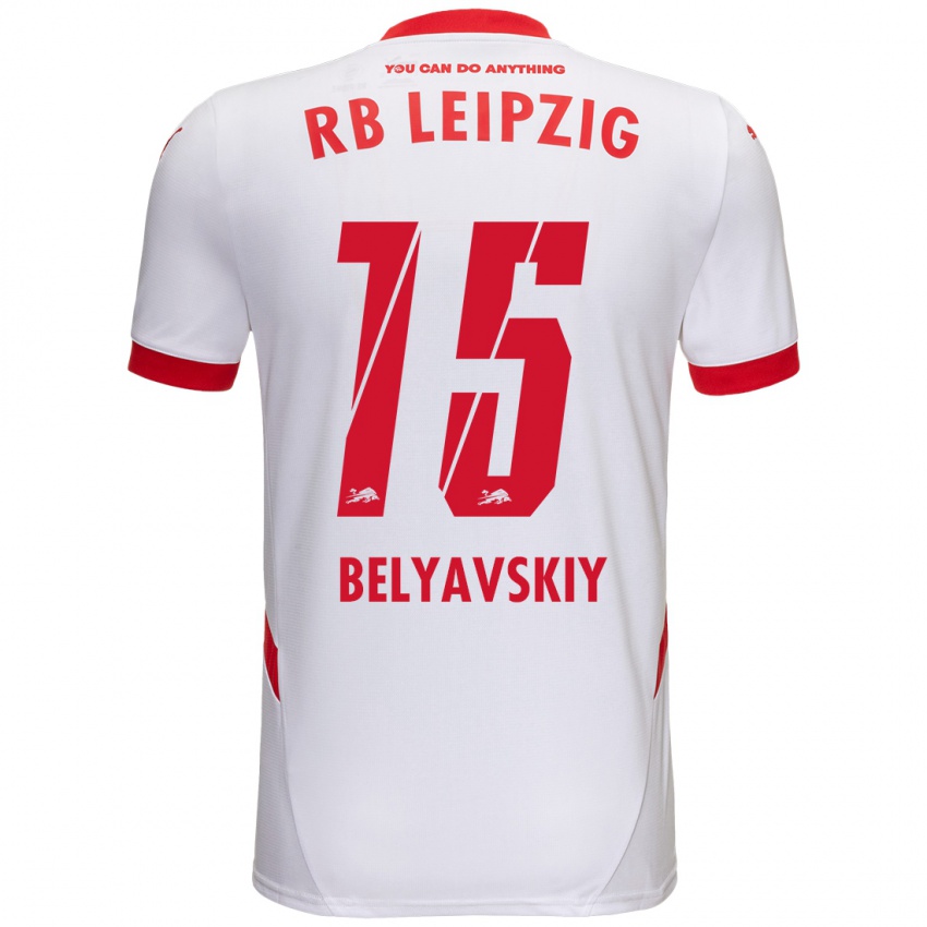 Kinder David Belyavskiy #15 Weiß Rot Heimtrikot Trikot 2024/25 T-Shirt Österreich